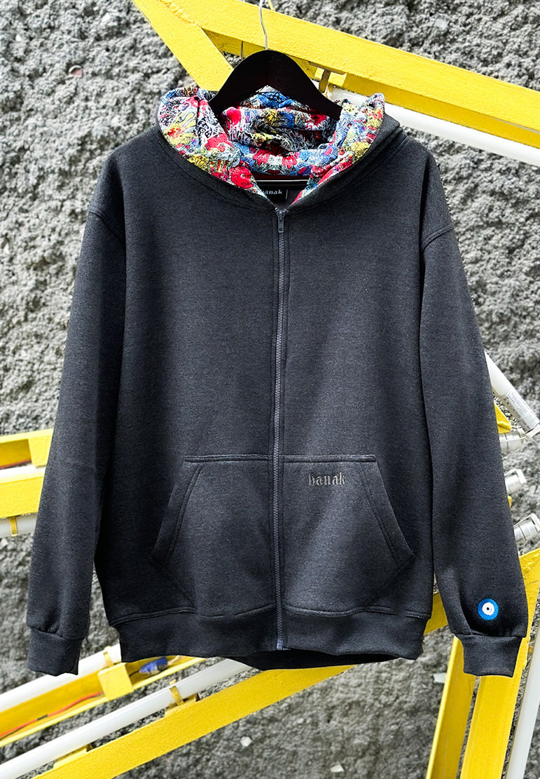 Play Zip Hoodie Charcoal Grey