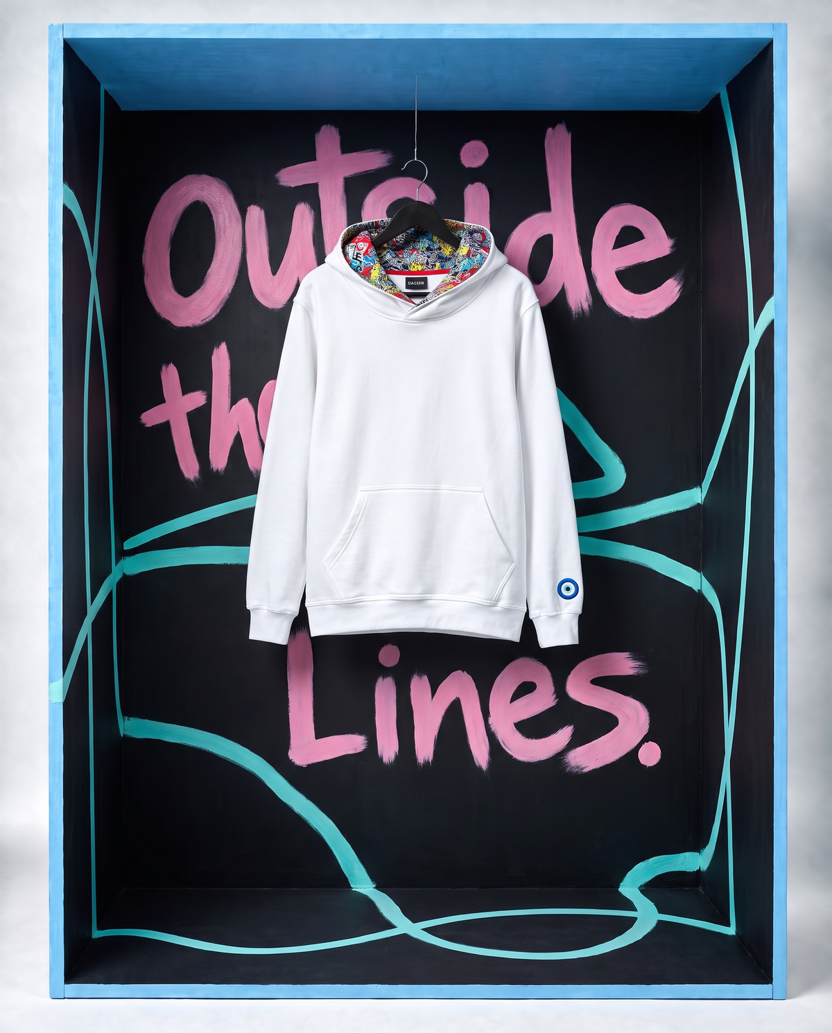 Outside The Lines Hoodie - White