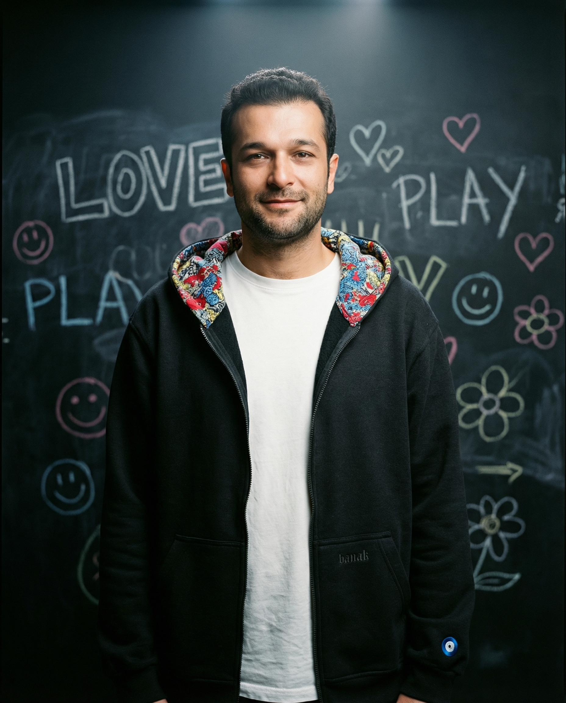 Play Zip Hoodie Charcoal